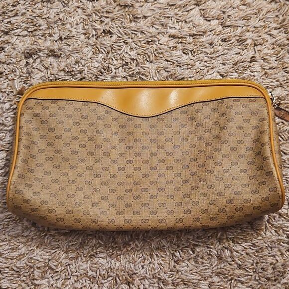 Vintage Gucci GG Monogram Clutch / Shoulder Bag - Needs Repair - Picture 6 of 11
